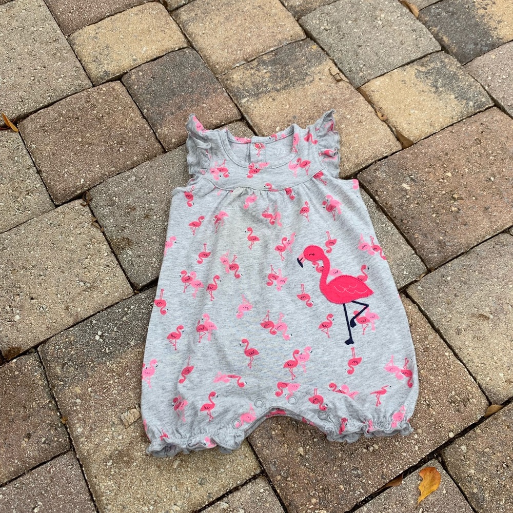 🌷 Carters Flamingo Romper